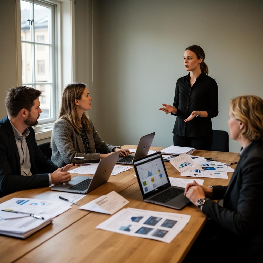 Säljmöte med beslutsfattare hos en B2B-kund